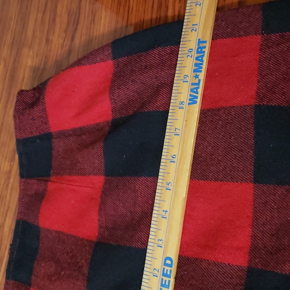 Vintage Venezia Jeans Black & Red Mini 100% Acrylic Skirt Women's Size 20 - Picture 7 of 10